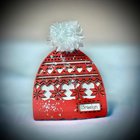 Beanie Hat Personalized Christmas Ornament - Personalized